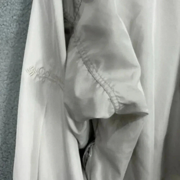 Columbia‎ Jacket Mens medium beige Windbreaker V Neck Pullover Packable gorpcore - Picture 11 of 11